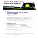 1st Annual Howard County ROSC* Home Run for Recovery Softball Tournament