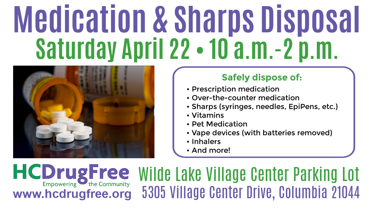 HC DrugFree’s DriveThru Medication & Sharps Disposal HC DrugFree