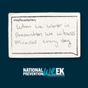 National Prevention Week: #MyPreventionStory